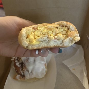 Kolache Factory - Bacon, Egg and Cheese Kolache. - Coffee & Tea Near Me - San Antonio, Texas Kolache Factory - Bacon, Egg and Cheese Kolache. - Coffee & Tea Near Me - San Antonio, Texas