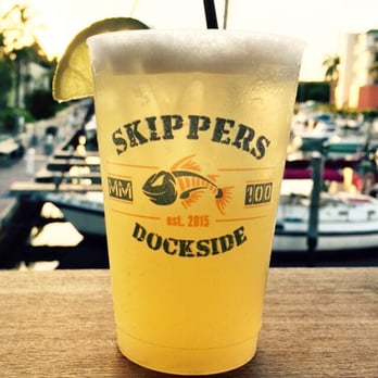 Skipper's Dockside - Awesome margarita type beverage with a twist of coconut (forgot the name) - Seafood Near Me - Key Largo, Florida