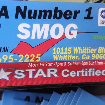 A Number 1 Smog - Smog Check Stations Near Me - Whittier, California