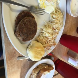 Hometown Eatery - Big man breakfast with peanut butter stuffed French toast.