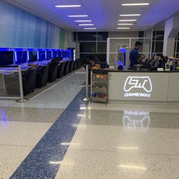Rows of game consoles Rows of game consoles