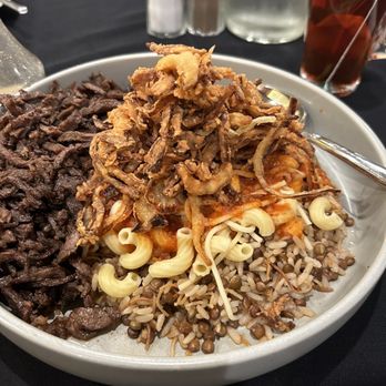Cairo Kebab - Koshary with Beef - Middle Eastern Near Me - Chicago, Illinois