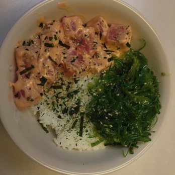 Sakura - Only took 10 minutes to make this bowl. 3 packs of fish is enough to make 5-6 bowls. Way better than always spending $15+ at poke eateries. - Grocery Near Me - Stockton, California Sakura - Only took 10 minutes to make this bowl. 3 packs of fish is enough to make 5-6 bowls. Way better than always spending $15+ at poke eateries. - Grocery Near Me - Stockton, California