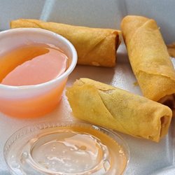 China Garden - Sure, these spring rolls are a little small, but they were fresh out of the oil and delightful.