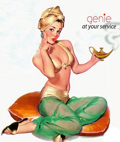Genies's Beauty Salon Logo