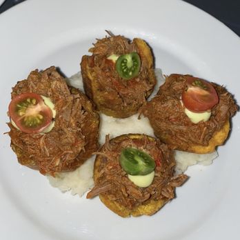 Eter - Tostones with ropa vieja - Tapas/Small Plates Near Me - San Juan, Puerto Rico Eter - Tostones with ropa vieja - Tapas/Small Plates Near Me - San Juan, Puerto Rico