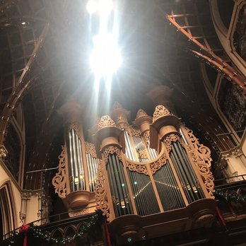 Holy Name Cathedral Parish - Turn around, look up over the doors... the pipe organs are in the BACK! What a magnificent sound. - Churches Near Me - Chicago, Illinois
