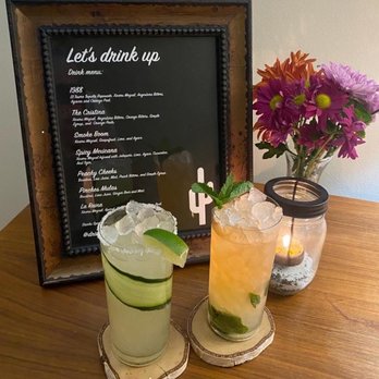 Drinks With Fonz - Spicy mezcal margarita and peachy mint julep - Bartenders Near Me