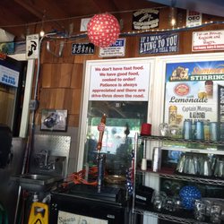 Flagstone B-Rad's - Read the sign.