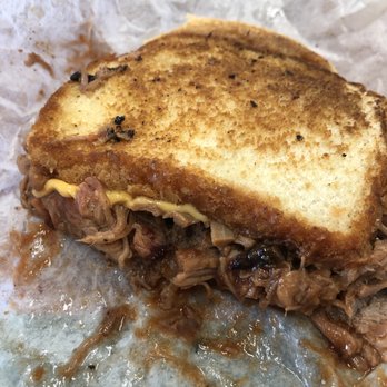 Cole's Bar-B-Q - The BBQ grilled cheese with BBQ sauce - messy crispy deliciousness - Barbeque Near Me - Fairfield, Texas Cole's Bar-B-Q - The BBQ grilled cheese with BBQ sauce - messy crispy deliciousness - Barbeque Near Me - Fairfield, Texas