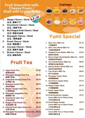 Menu photo 8 Yumi Kitchen And Boba DeLand, FL