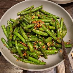 Fried Green Beans with Minced Meat & Sambal Paste 马拉盏肉碎炒四季豆