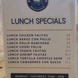New lunch specials New lunch specials