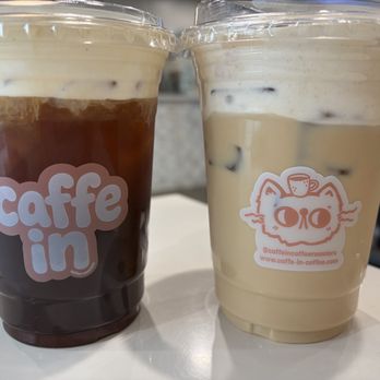 Caffe In Coffee Roasters - Vanilla cream cold brew latte & banana cream latte - Coffee & Tea Near Me - Tustin, California