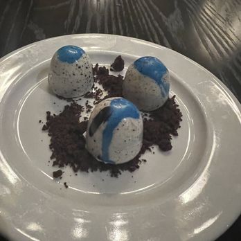 American Bounty Restaurant - Black sesame cookies and cream bonbons - New American Near Me - Hyde Park, New York