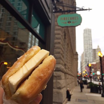 Firecakes Donuts - Ice cream sandwich doughnut. - Donuts Near Me - Chicago, Illinois
