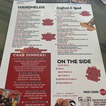 Crabby Bill's - Menu - Seafood Near Me - St. Pete Beach, Florida Crabby Bill's - Menu - Seafood Near Me - St. Pete Beach, Florida