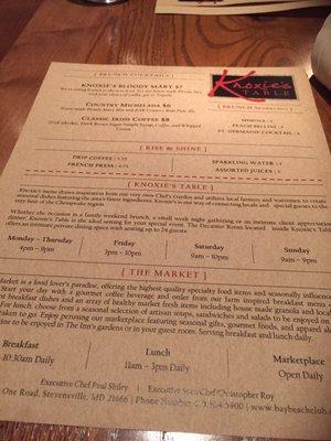 Menu photo 3 Knoxie's Table Stevensville, MD Menu photo 3 Knoxie's Table Stevensville, MD