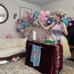 Ms Goldie on her magic show