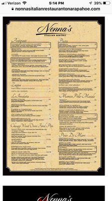 Menu photo 8 Nonna's Italian Bistro Centennial, CO Menu photo 8 Nonna's Italian Bistro Centennial, CO
