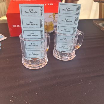 Old World Village - Beer tasting with mini steins - cute! - Shopping Centers Near Me - Huntington Beach, California