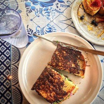 Sky Blue Cafe - Delicious Armadillo sandwich- a vegetarian gourmet grilled cheese - Coffee & Tea Near Me - Nashville, Tennessee