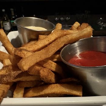 Stingray Lounge - Fries with Old Bay and Cajun remoulade. - Seafood Near Me - Uptown Hoboken, New Jersey Stingray Lounge - Fries with Old Bay and Cajun remoulade. - Seafood Near Me - Uptown Hoboken, New Jersey