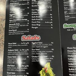 Prime Pizzeria & Restaurant - Menu