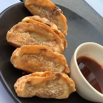 Wagamama - Duck Fried Gyoza, was nice and crisp with a tasty dipping sauce - Asian Fusion Near Me - London, XGL Wagamama - Duck Fried Gyoza, was nice and crisp with a tasty dipping sauce - Asian Fusion Near Me - London, XGL