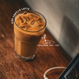 Iced Vanilla Latte