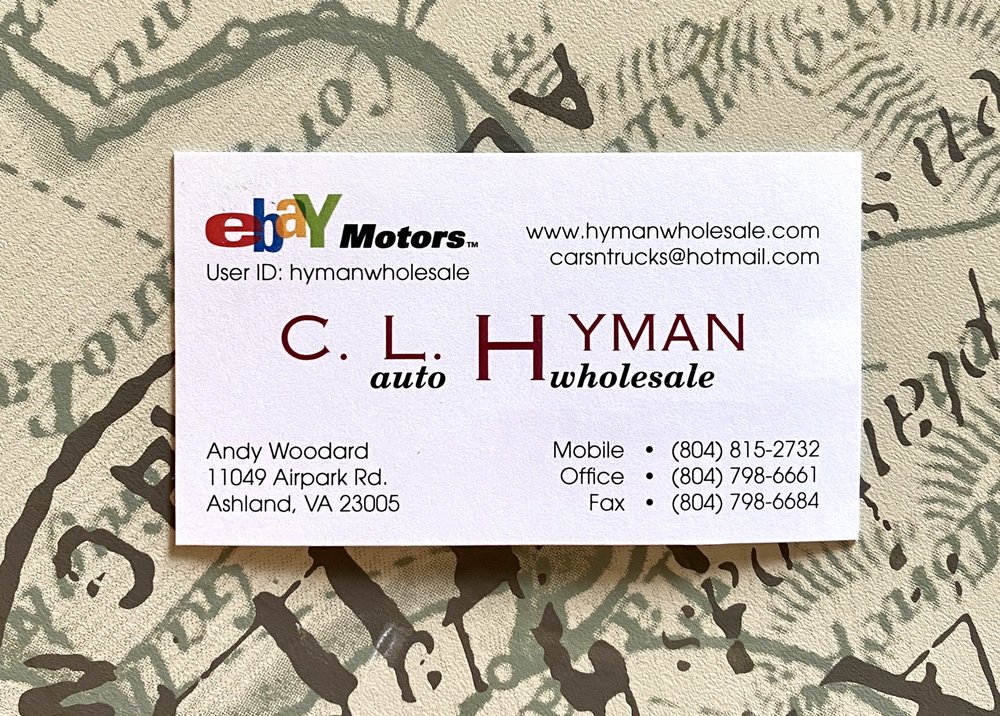 CL HYMAN AUTO WHOLESALERS Updated August 2024 11049 Air Park Rd