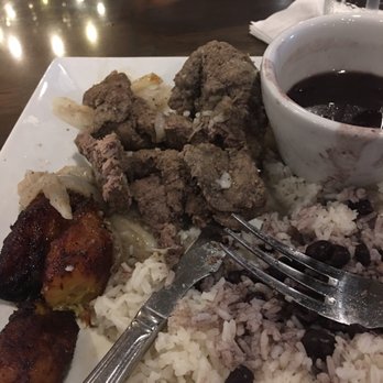 Rice and Beans - Bistec encebollado (horrible) - Puerto Rican Near Me - Wesley Chapel, Florida Rice and Beans - Bistec encebollado (horrible) - Puerto Rican Near Me - Wesley Chapel, Florida
