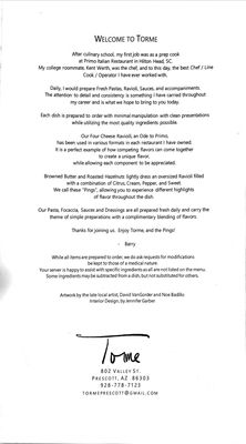 Menu photo 5 Torme Prescott, AZ
