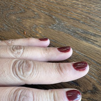 Euro Nails Spa - Proof is in the pudding. Sad manicure. Thank God I didn't go with the gel. - Nail Salons Near Me - Riverside, California
