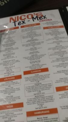 Menu photo 4 Nico's Tex Mex Richardson, TX Menu photo 4 Nico's Tex Mex Richardson, TX