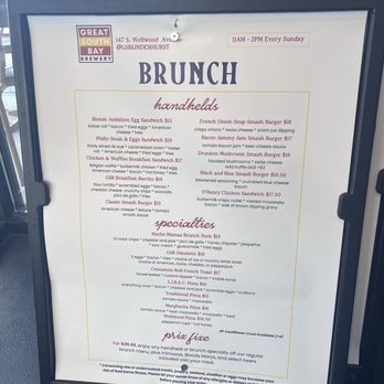 Great South Bay Brewery - Menu - Brewpubs Near Me - Lindenhurst, New York