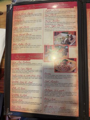Menu photo 1 El Coronel Mexican Restaurant Sebastopol, CA