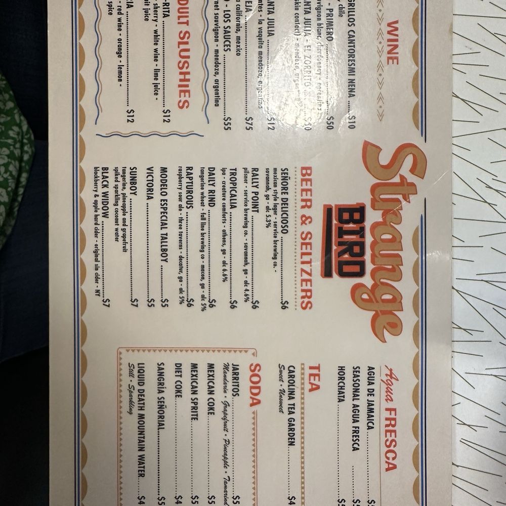 Strange Bird - Menu - Venues & Event Spaces Near Me - Savannah, Georgia Strange Bird - Menu - Venues & Event Spaces Near Me - Savannah, Georgia