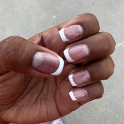 Bella Nails & Spa - French gel mani on my real nails. Love it!