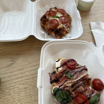 Croffle Crew - burrata & prosciutto croffle / pizza croffle - Desserts Near Me - Happy Valley, Oregon Croffle Crew - burrata & prosciutto croffle / pizza croffle - Desserts Near Me - Happy Valley, Oregon