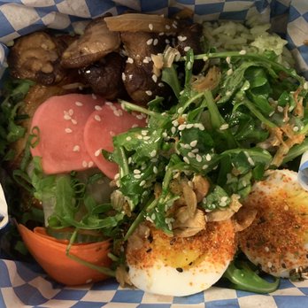Double Dragon - Porks Belly Rice bowl with soft boiled egg - Sandwiches Near Me - Portland, Oregon Double Dragon - Porks Belly Rice bowl with soft boiled egg - Sandwiches Near Me - Portland, Oregon
