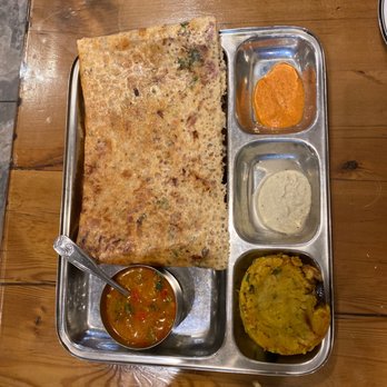Kesar’s-An Indian Thali - Rava Onion Masala Dosa - Indian Near Me - East Windsor, New Jersey Kesar’s-An Indian Thali - Rava Onion Masala Dosa - Indian Near Me - East Windsor, New Jersey