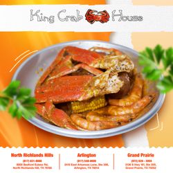 King Crab House - Treat yourself to the exquisite seafood at King Crab House, showcasing our delicious crab and shrimp dishes.