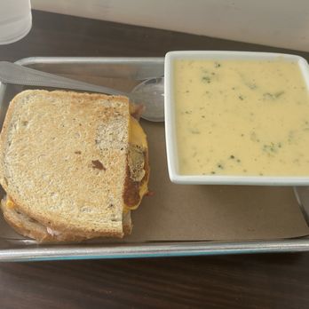 Marylou's Coffee and Sandwich Shoppe - 1/2 panini + broccoli cheese soup - Sandwiches Near Me - Mansfield, Texas Marylou's Coffee and Sandwich Shoppe - 1/2 panini + broccoli cheese soup - Sandwiches Near Me - Mansfield, Texas