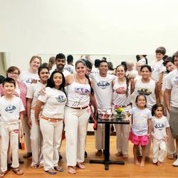 Abada Capoeira Dc - Celebrating Professora Yara's long awaited corda advance.