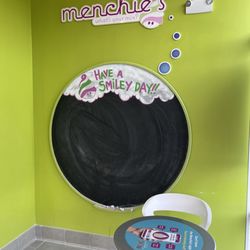 Menchie’s - A chalk board for kids to draw on :)