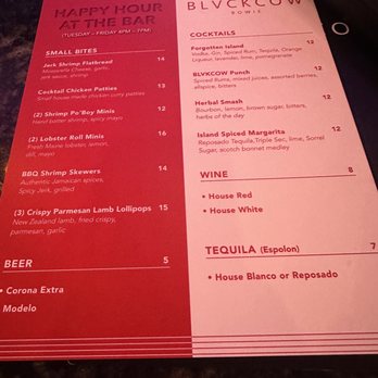 Blvck Cow - Happy Hour Menu - Cocktail Bars Near Me - Bowie, Maryland