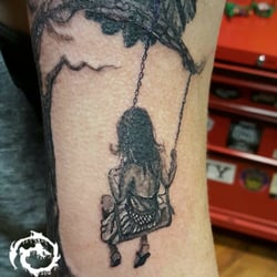 Girl on Swing