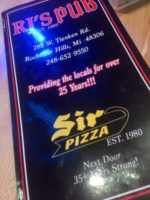 Menu photo 5 RJ's Pub Rochester Hills, MI