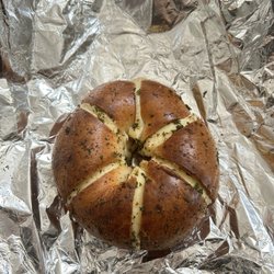 Doughlicious - Garlic Cream Cheese Stuffed Bagel
